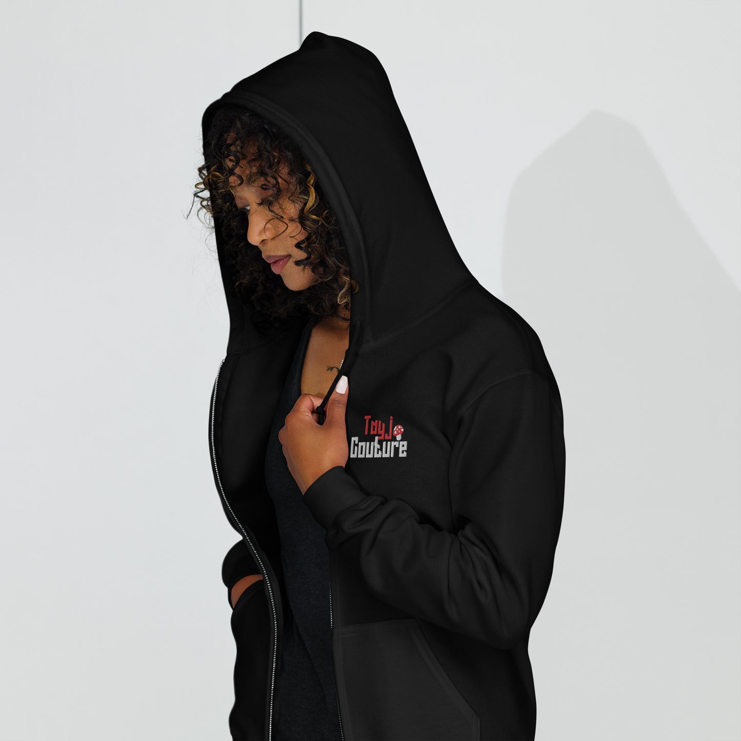Unisex zip up hoodie