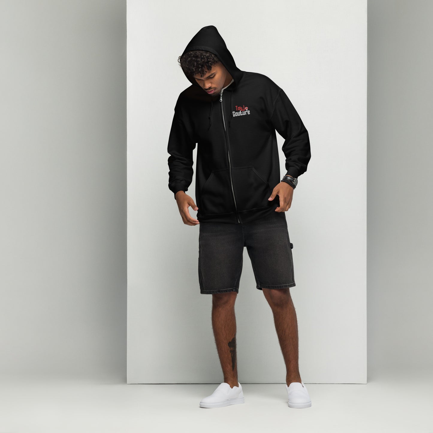 Unisex zip up hoodie
