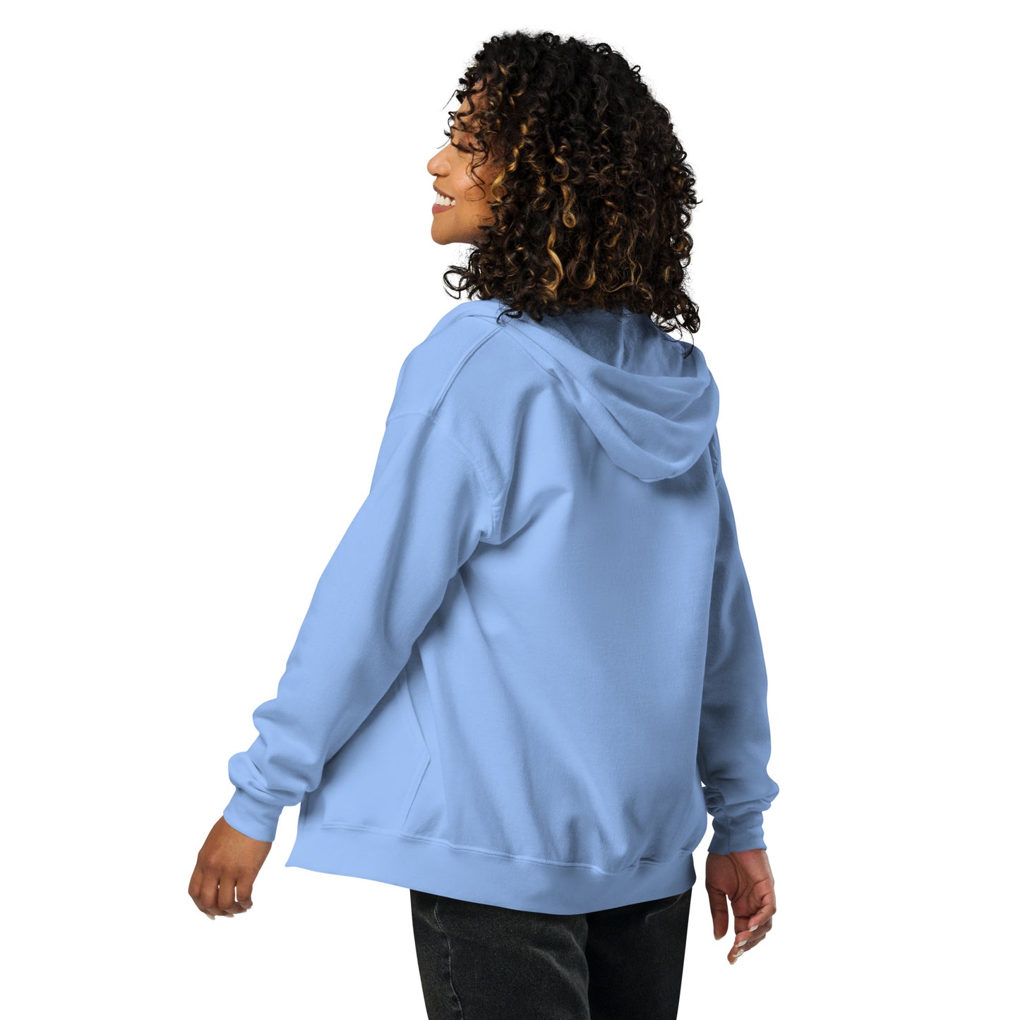 Unisex zip up hoodie