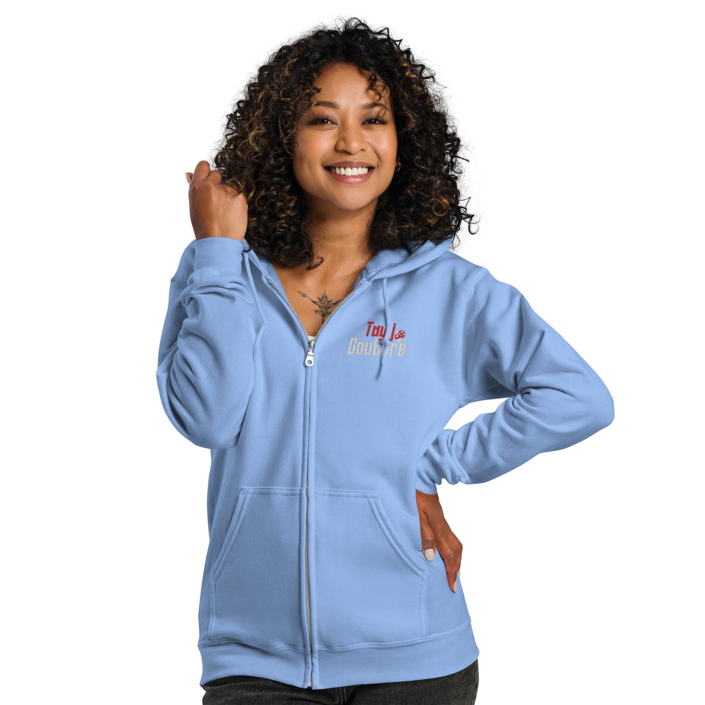 Unisex zip up hoodie