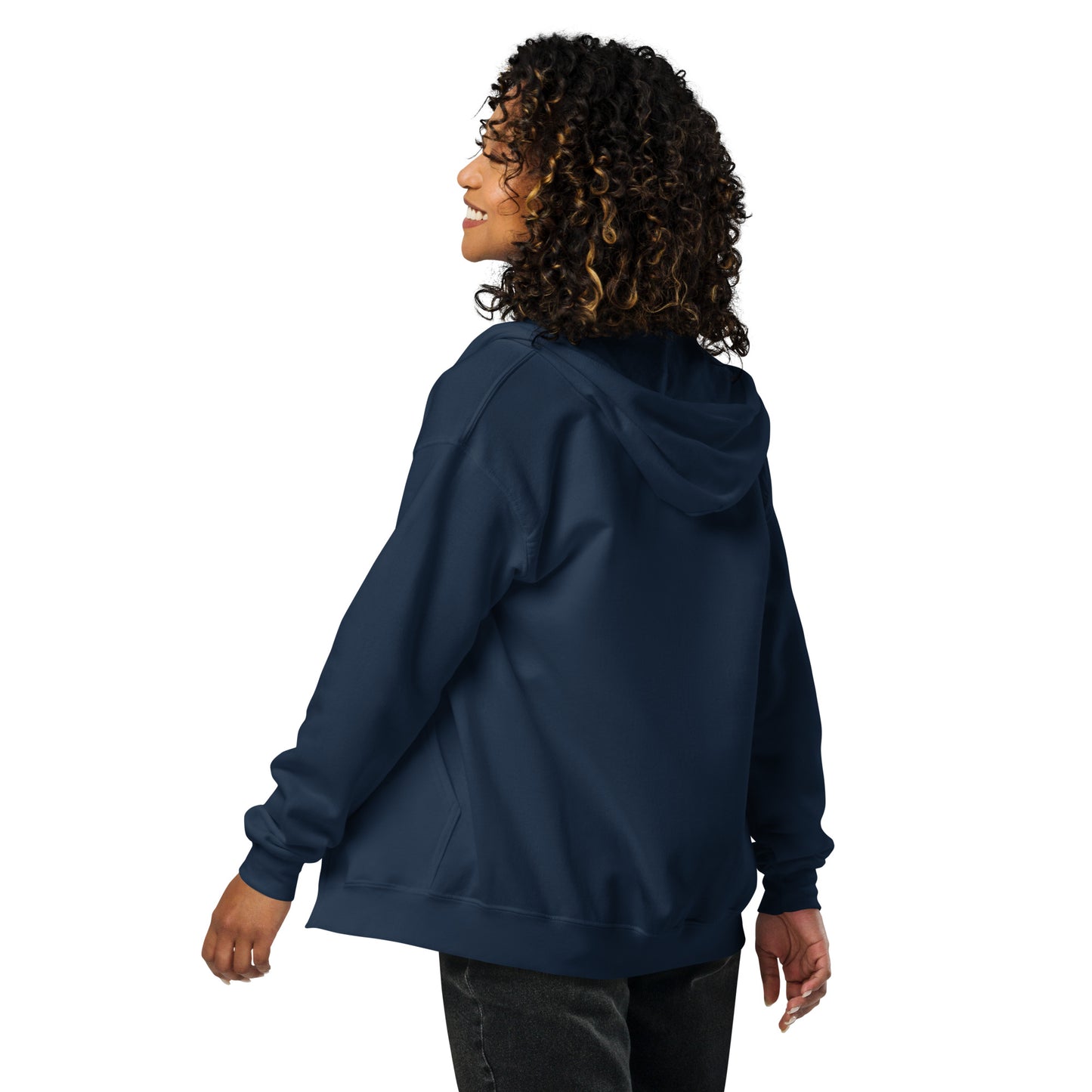 Unisex zip up hoodie