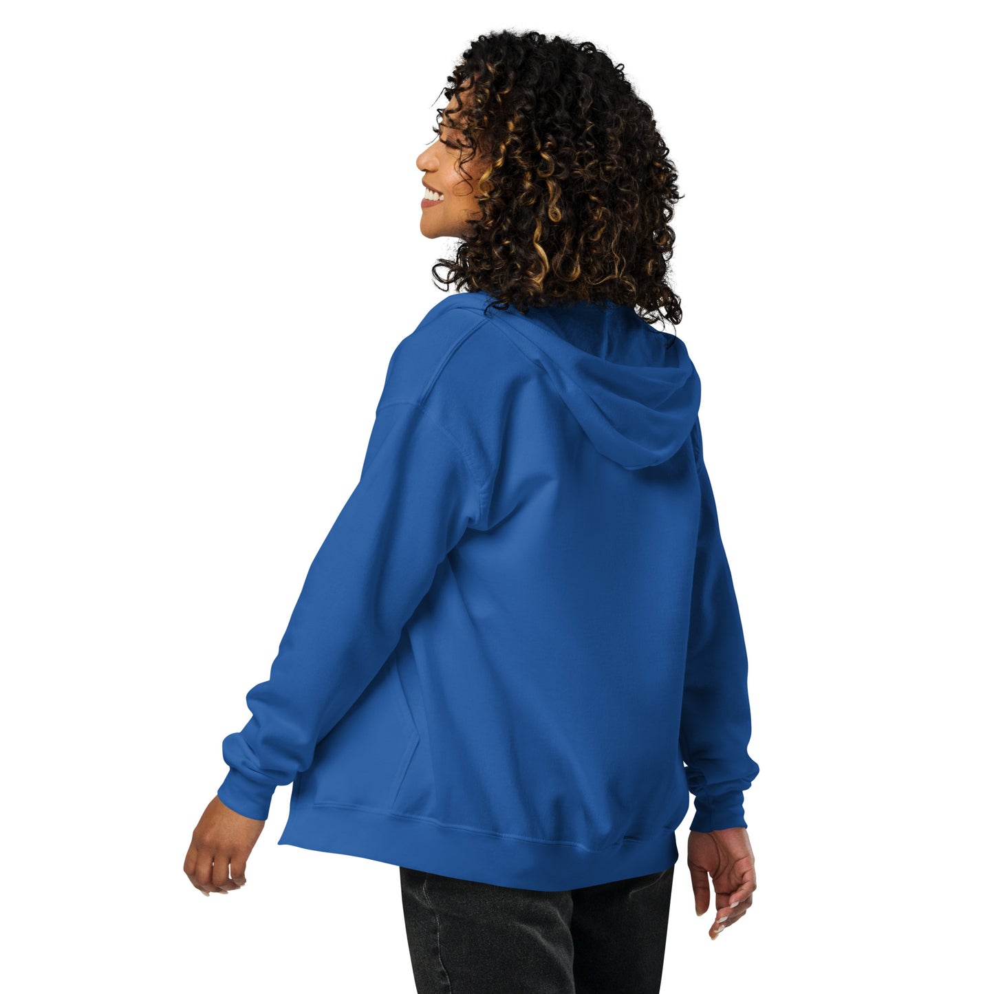 Unisex zip up hoodie