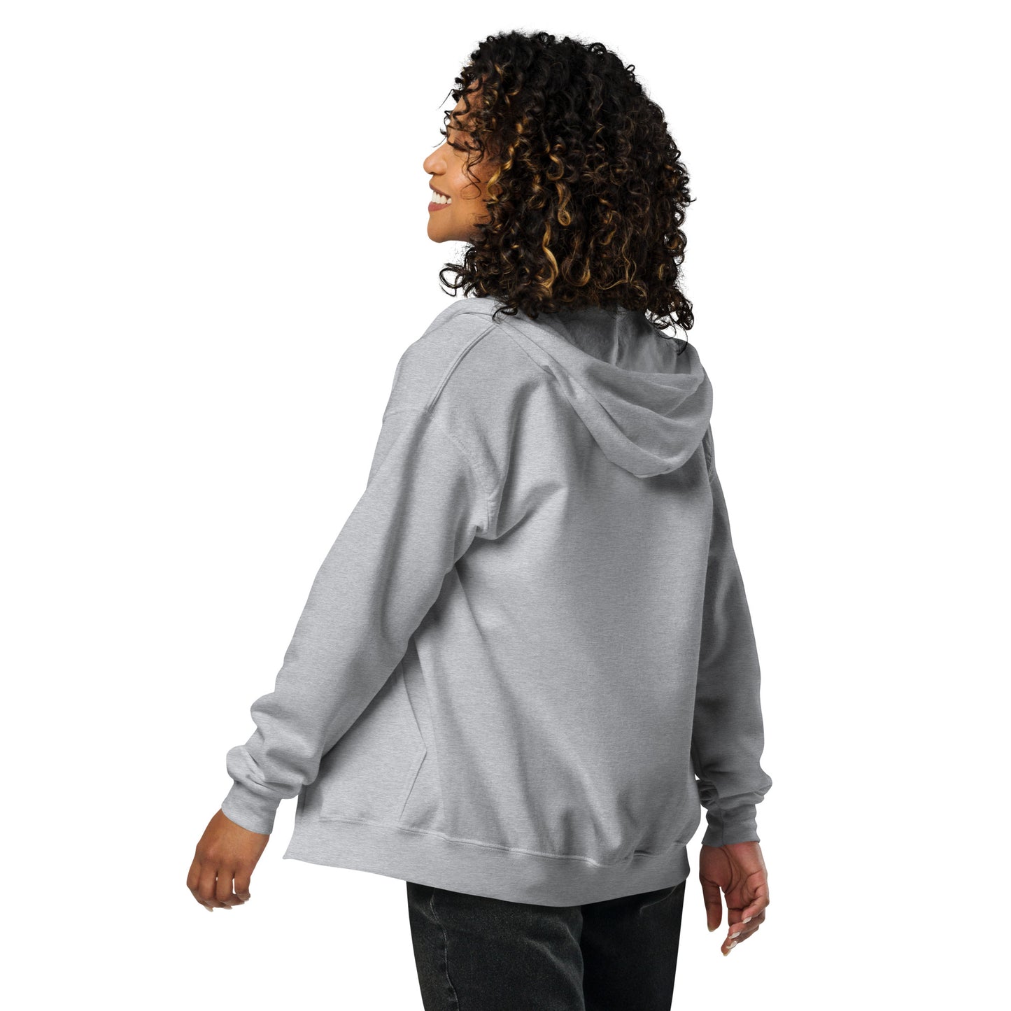 Unisex zip up hoodie