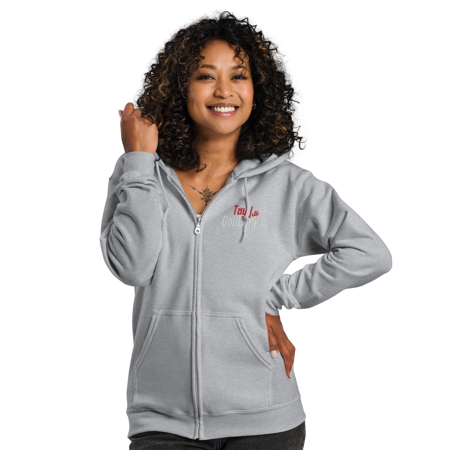 Unisex zip up hoodie